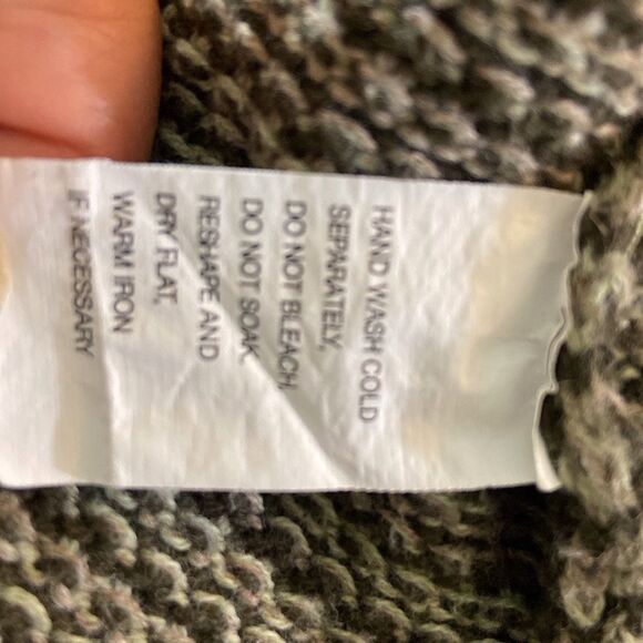 Eight Striped Cowl Neck Sweater 💯 % Cotton Knit Size XL - Picture 4 of 5